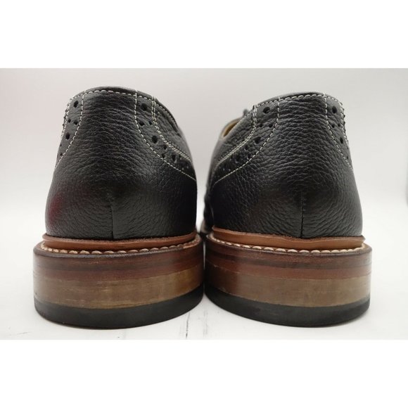 Stacy Adams Black Leather Wingtip Lace Up Dress Oxfords Shoes Men\'s 10.5 D main image 9